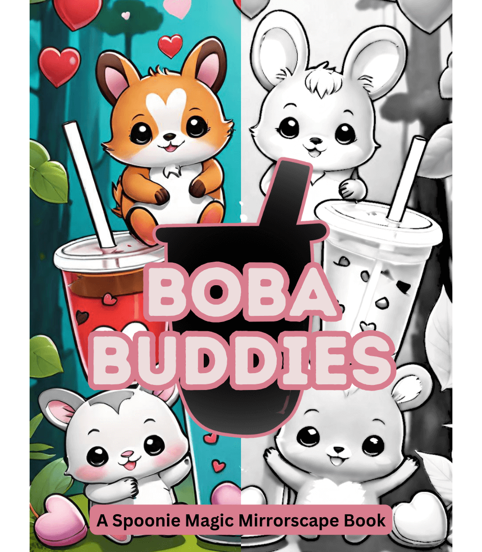 Boba Buddies Premium Mirrorscape Coloring Book