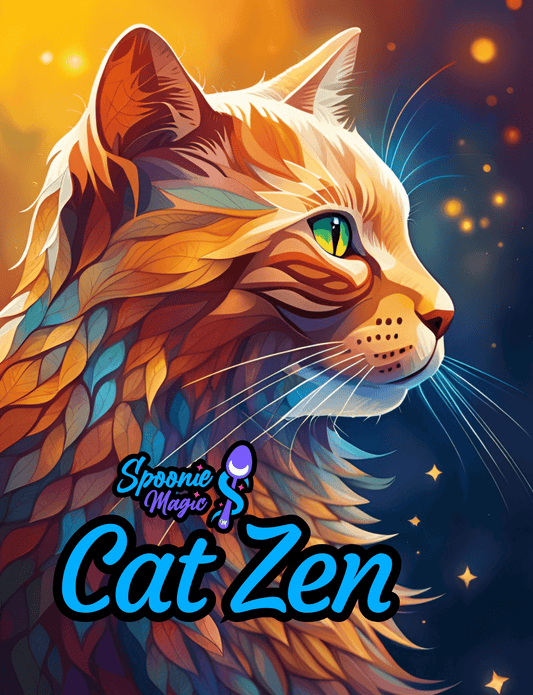 Cat Zen Premium Adult Coloring Book